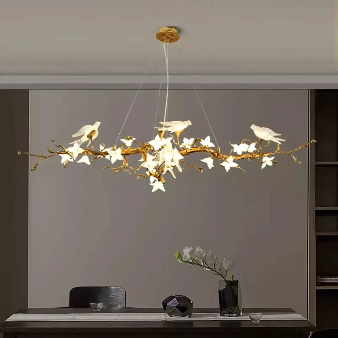 Calyx Bird Branch Chandelier for Dining Room - Image 10