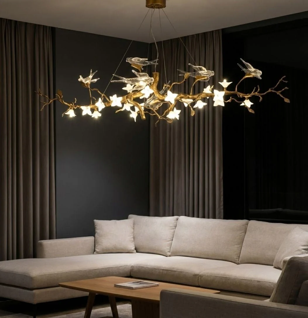 Calyx Bird Branch Chandelier for Dining Room - Image 3