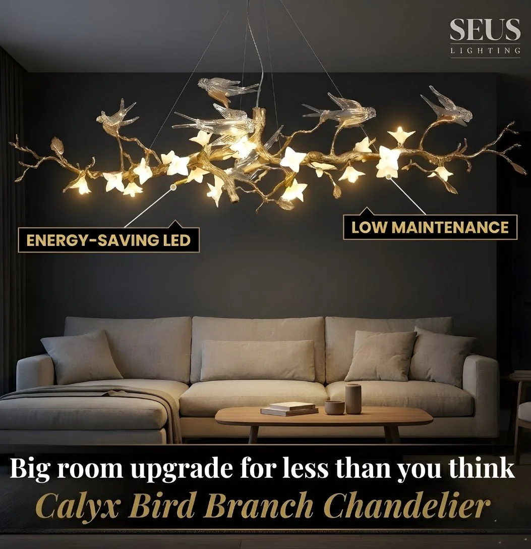 Calyx Bird Branch Chandelier for Dining Room - Image 5
