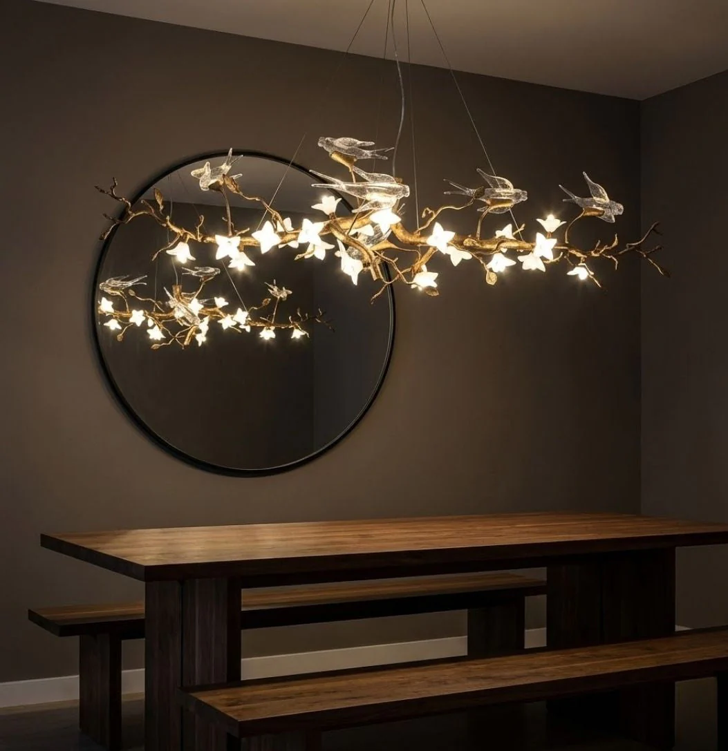 Calyx Bird Branch Chandelier for Dining Room - Image 8
