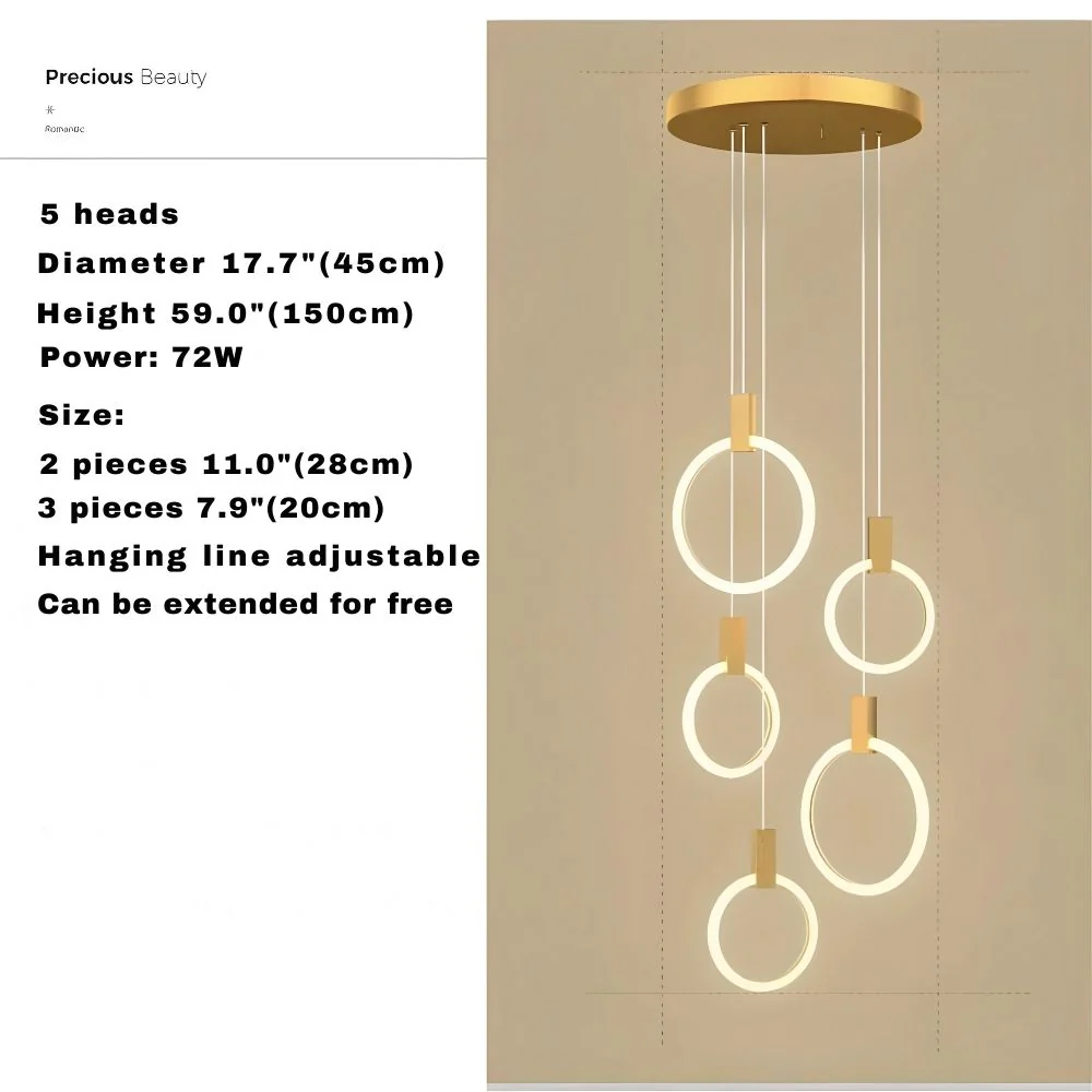Cedi Led Staircase Chandelier - Image 12
