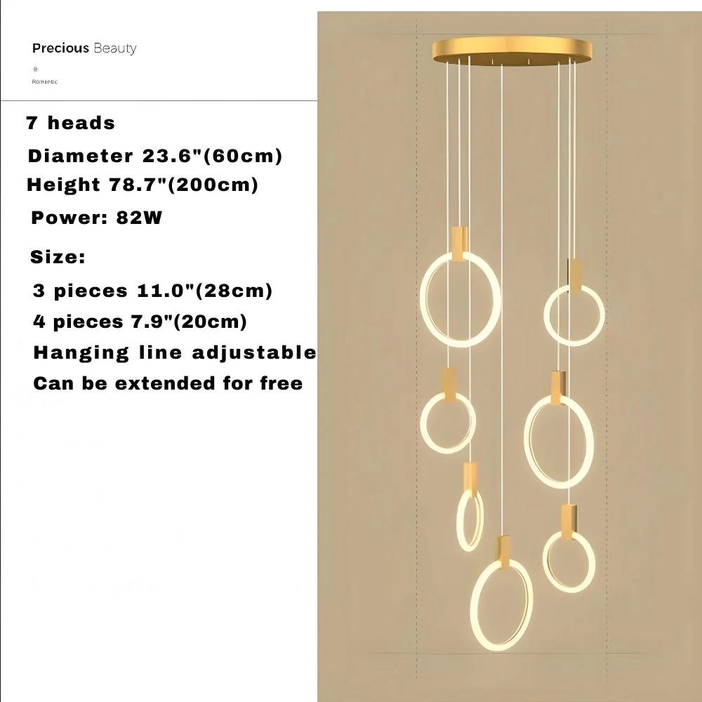Cedi Led Staircase Chandelier - Image 13