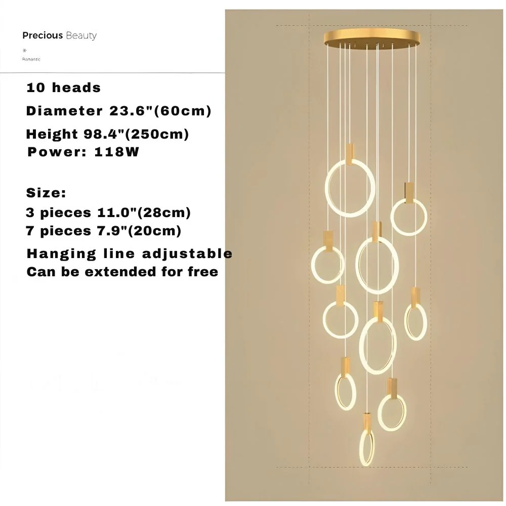 Cedi Led Staircase Chandelier - Image 14