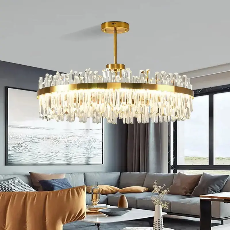 Cesi Foyer Crystal Chandelier Black/Silver/Gold Colours - Image 3
