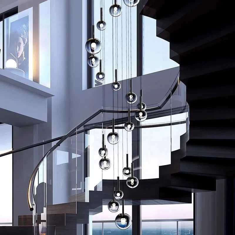 Cleo Bubble Staircase Chandelier - Image 6