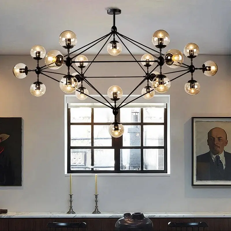 Contemporary Black Chandeliers 15/21 Heads - Image 5