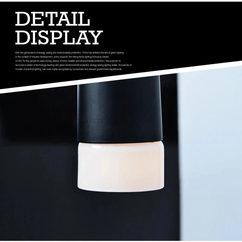 Contemporary Black LED Pendant Light for Stairwell - Image 6