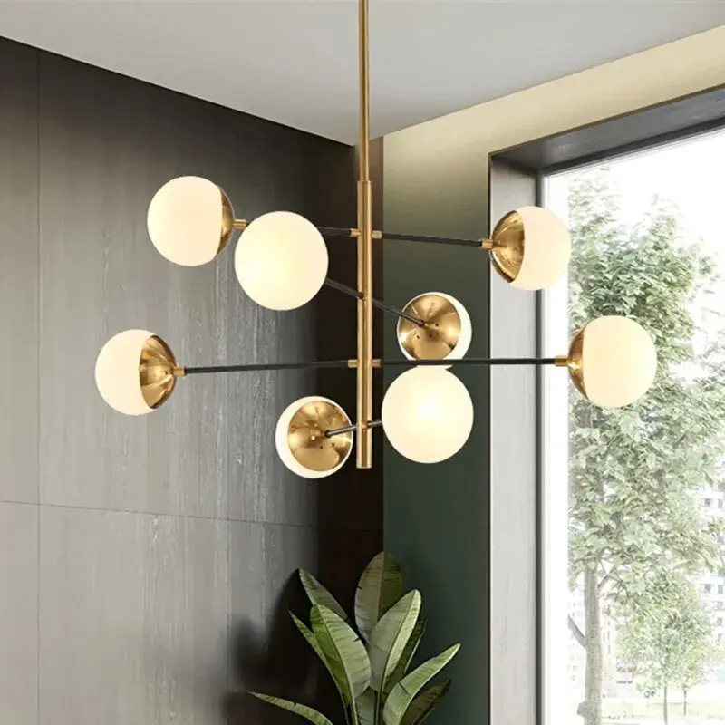 Contemporary Bubble Cascade Chandelier 8/10 Balls