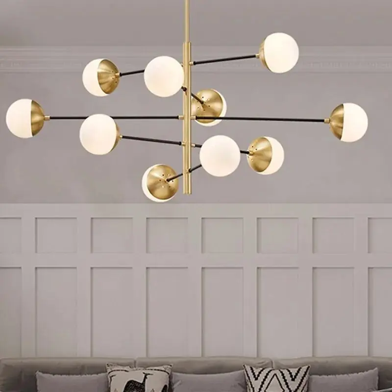 Contemporary Bubble Cascade Chandelier 8/10 Balls - Image 4