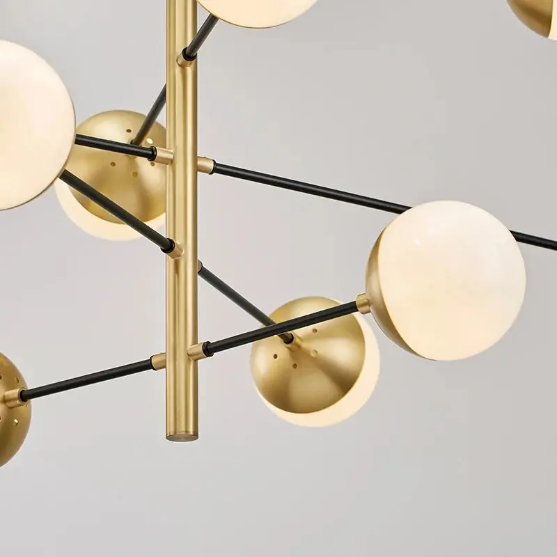 Contemporary Bubble Cascade Chandelier 8/10 Balls - Image 5