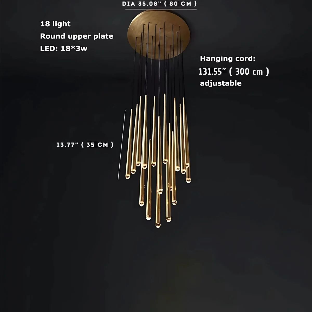 Contemporary Chandelier for High Ceiling Living Room & Foyer - Image 11