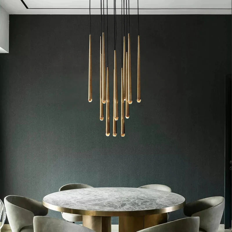 Contemporary Chandelier for High Ceiling Living Room & Foyer - Image 3