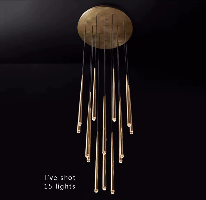 Contemporary Chandelier for High Ceiling Living Room & Foyer - Image 9