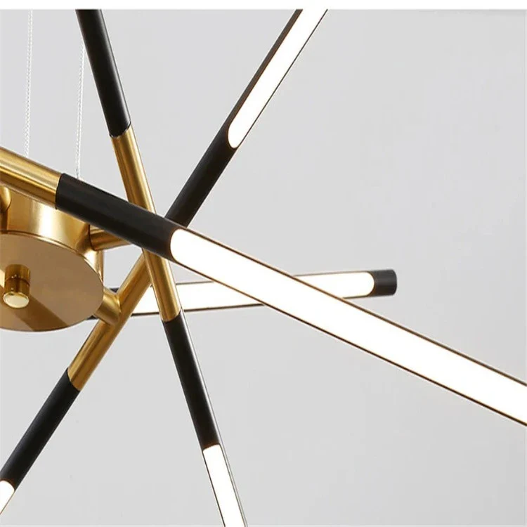 Contemporary LED Spoke Pendant Light Fixture - Image 8