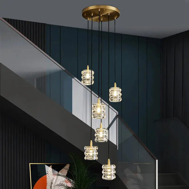Copper Staircase Lighting Indoor 6/10 Heads - Image 3