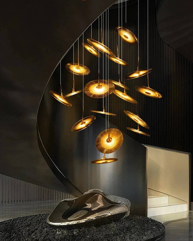 Coren Multi Glass Pendant Chandelier - Image 3