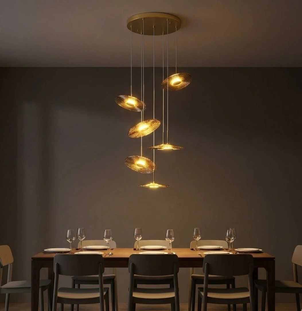 Coren Multi Glass Pendant Chandelier - Image 9