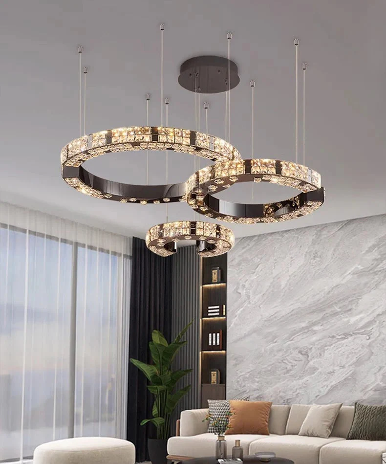 Cosmo Luxury Circle Crystal Chandelier - Image 3
