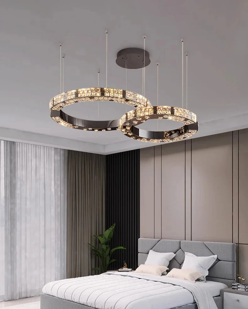 Cosmo Luxury Circle Crystal Chandelier - Image 4