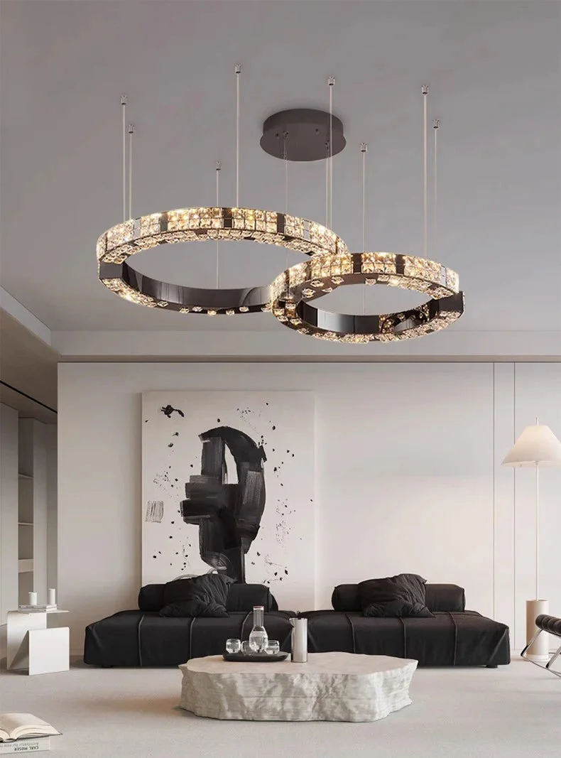 Cosmo Luxury Circle Crystal Chandelier - Image 5
