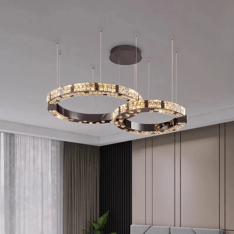 Cosmo Luxury Circle Crystal Chandelier - Image 6