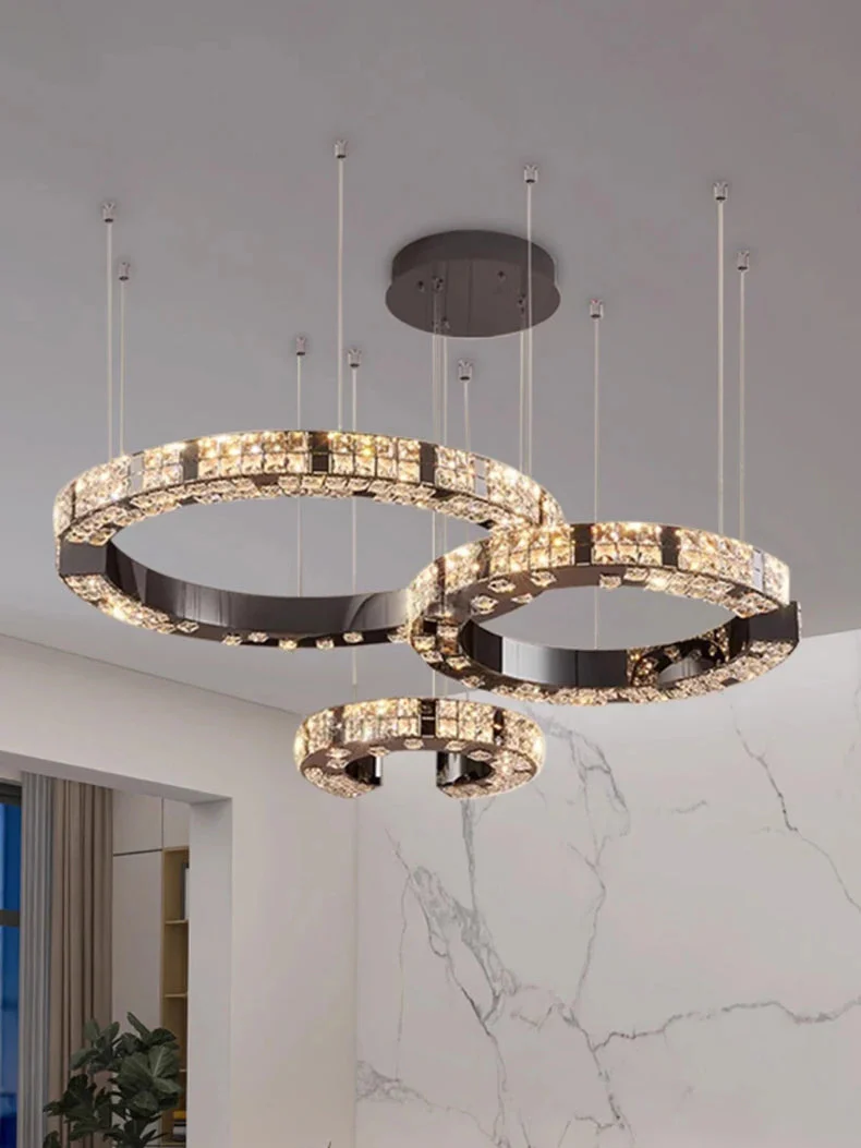 Cosmo Luxury Circle Crystal Chandelier - Image 7