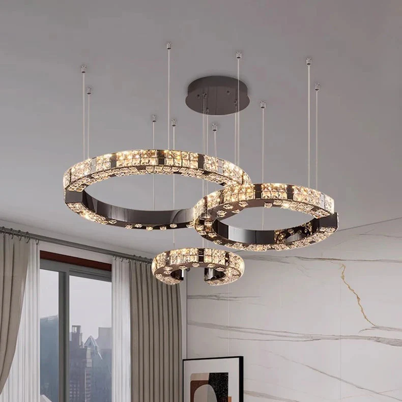 Cosmo Luxury Circle Crystal Chandelier - Image 8