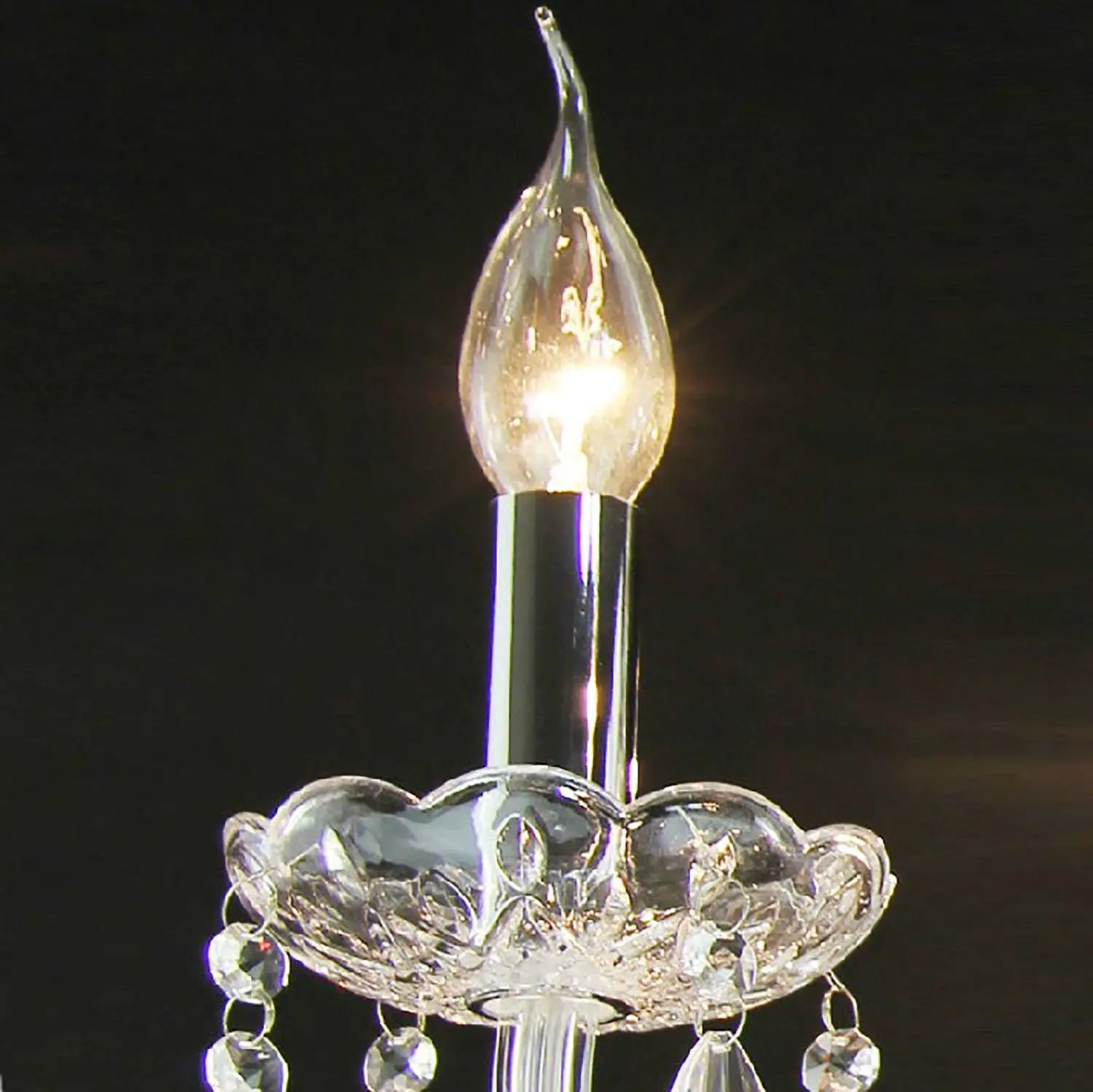 Crystal Chandelier Floor Lamp - Image 3