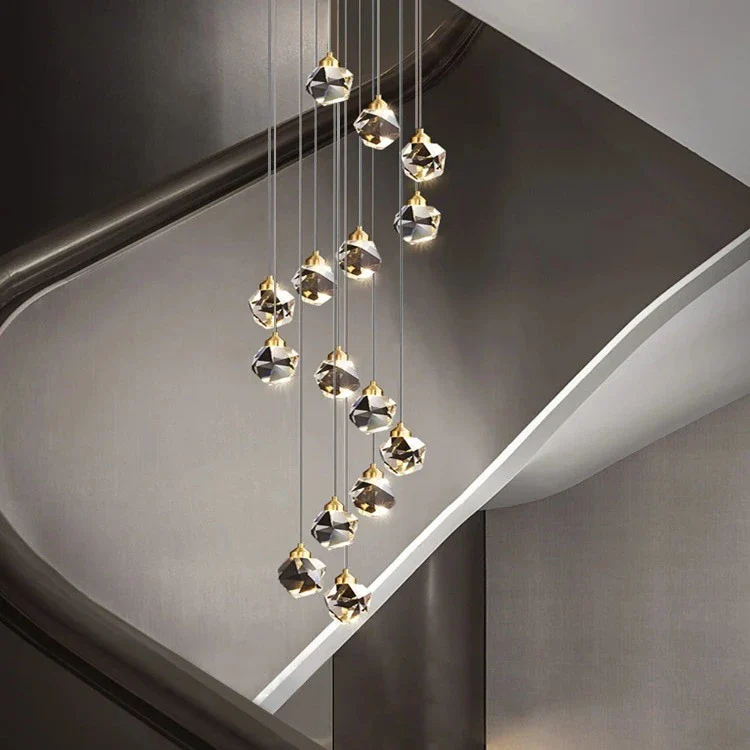 Crystal Modern Pendant Light for Staircase - Image 4