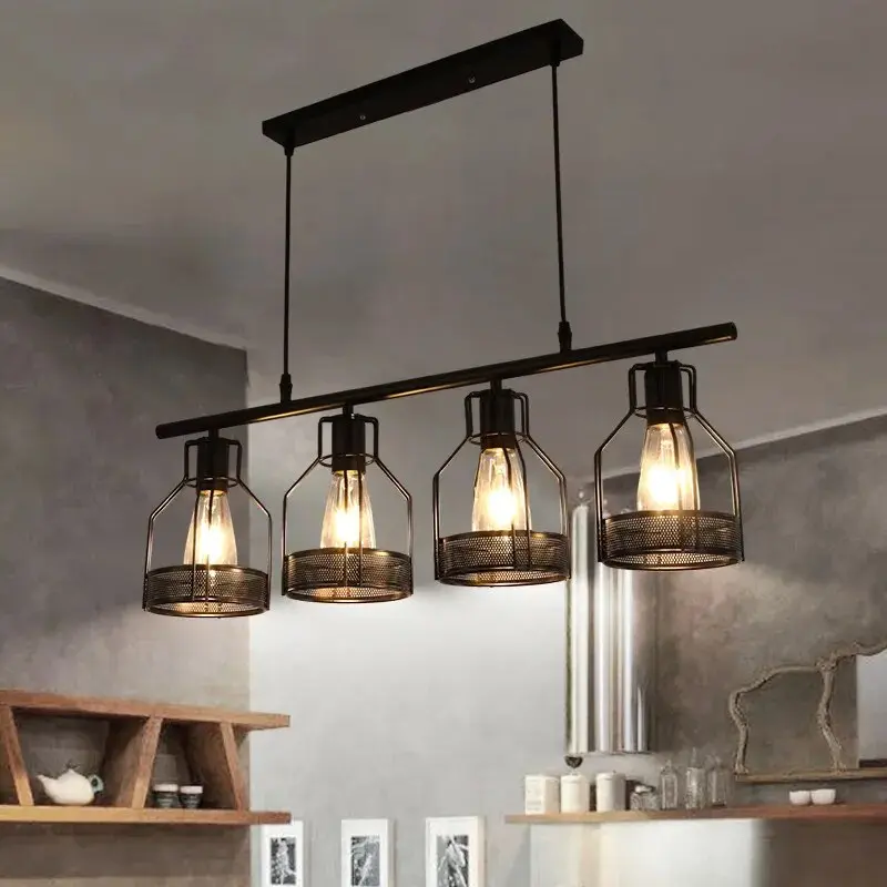 Decorative Rustic Linear Chandelier 4/5 Heads - Image 2