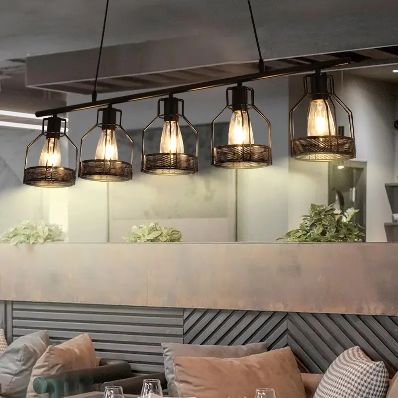 Decorative Rustic Linear Chandelier 4/5 Heads - Image 3