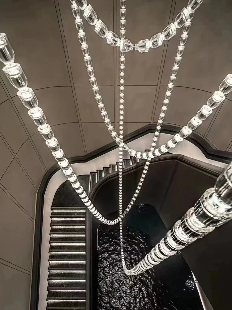 Dreon Large Crystal Chain Chandelier - Image 5