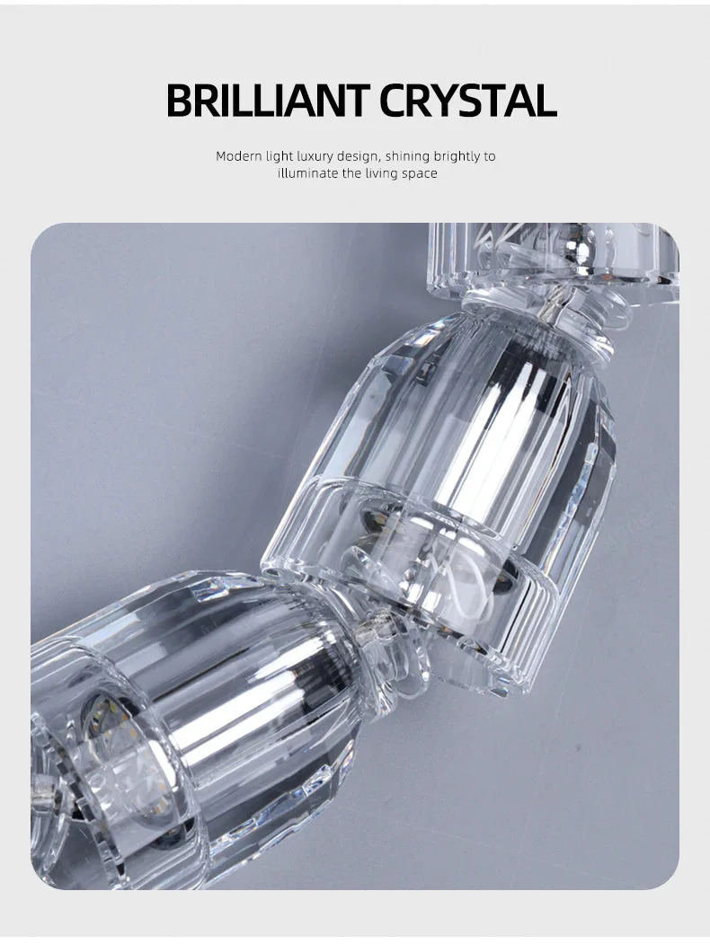 Dreon Large Crystal Chain Chandelier - Image 7
