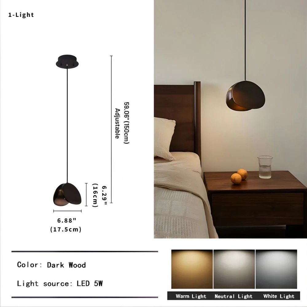 Elor Contemporary Wood Multi Light Pendant - Image 12