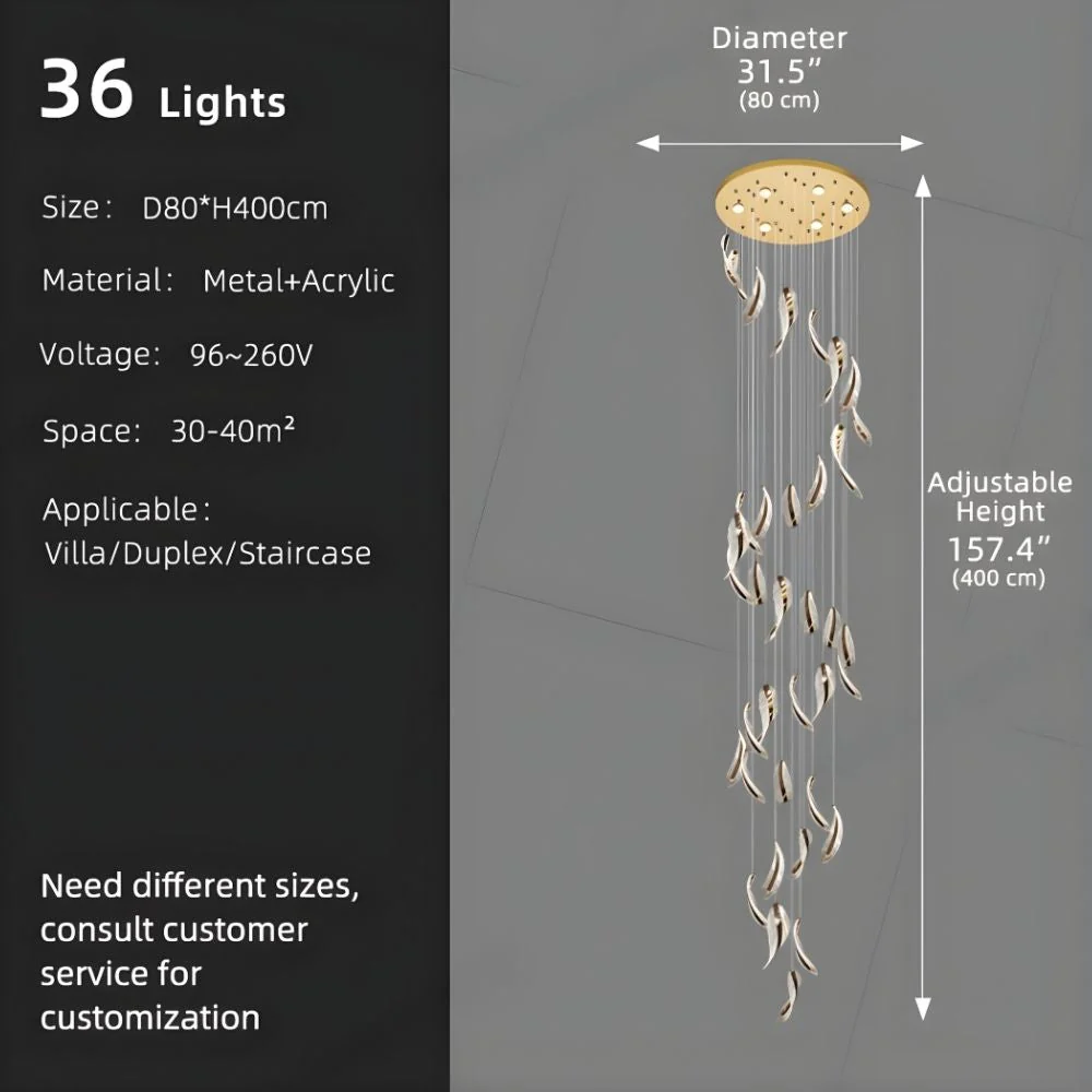 Elsia Entry Foyer Chandelier - Image 11