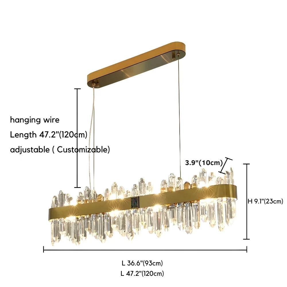 Elune Rectangular Dining Chandelier - Image 8