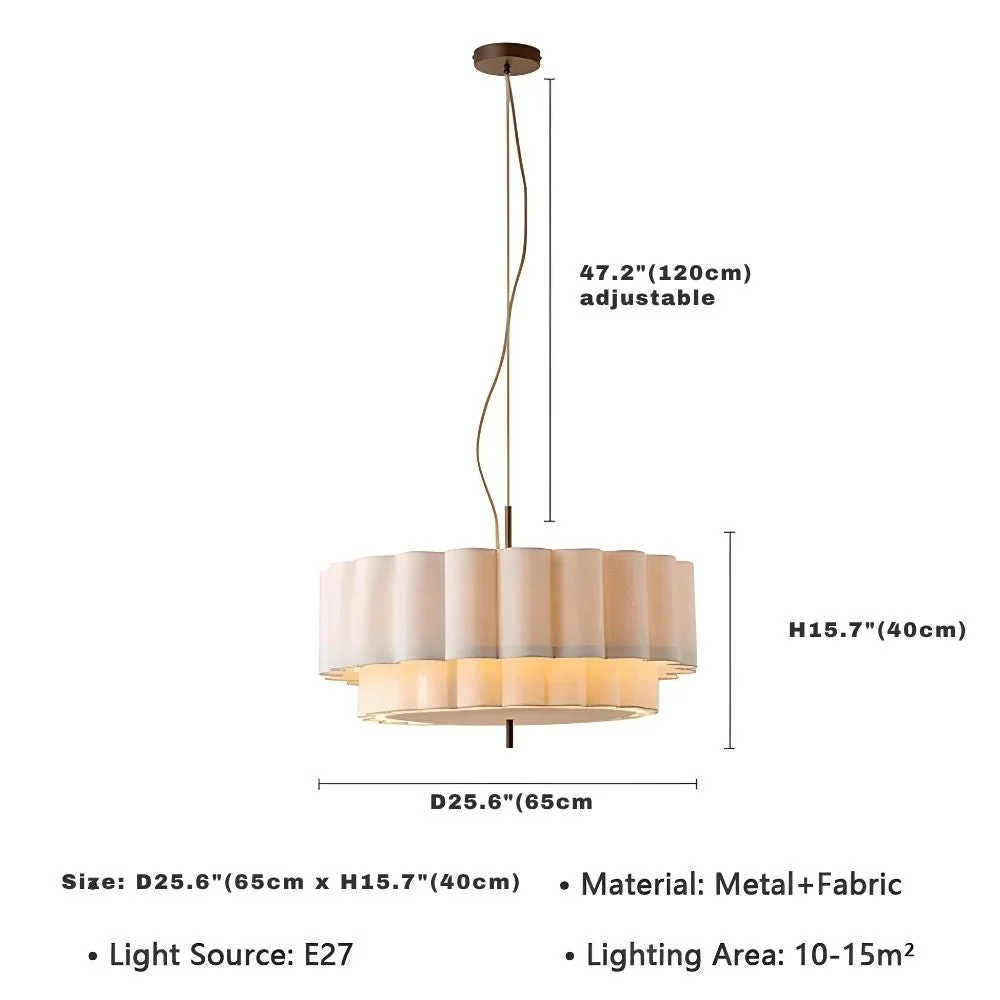 Envia Modern Fabric Pendant Light - Image 10