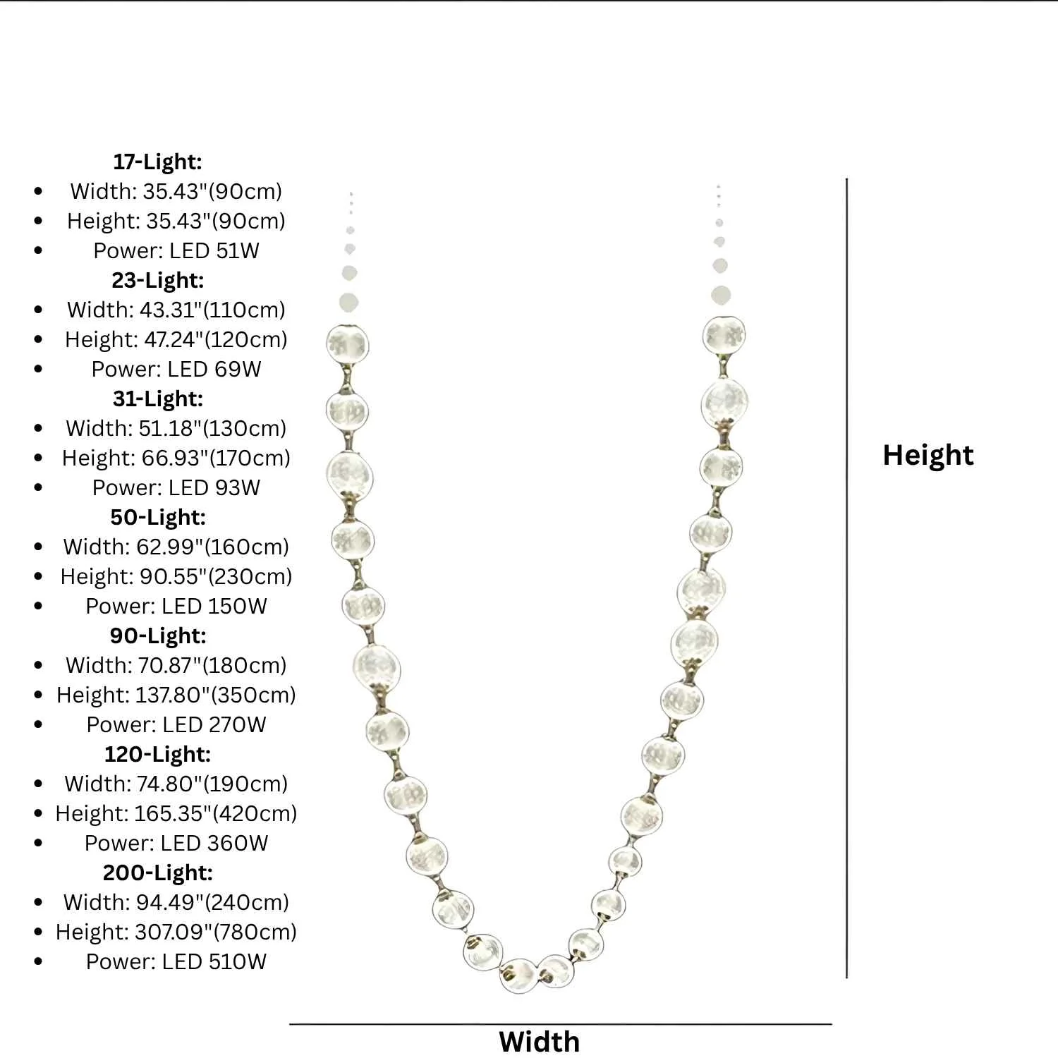 Esle Modern Pearl Necklace Chandelier - Image 12