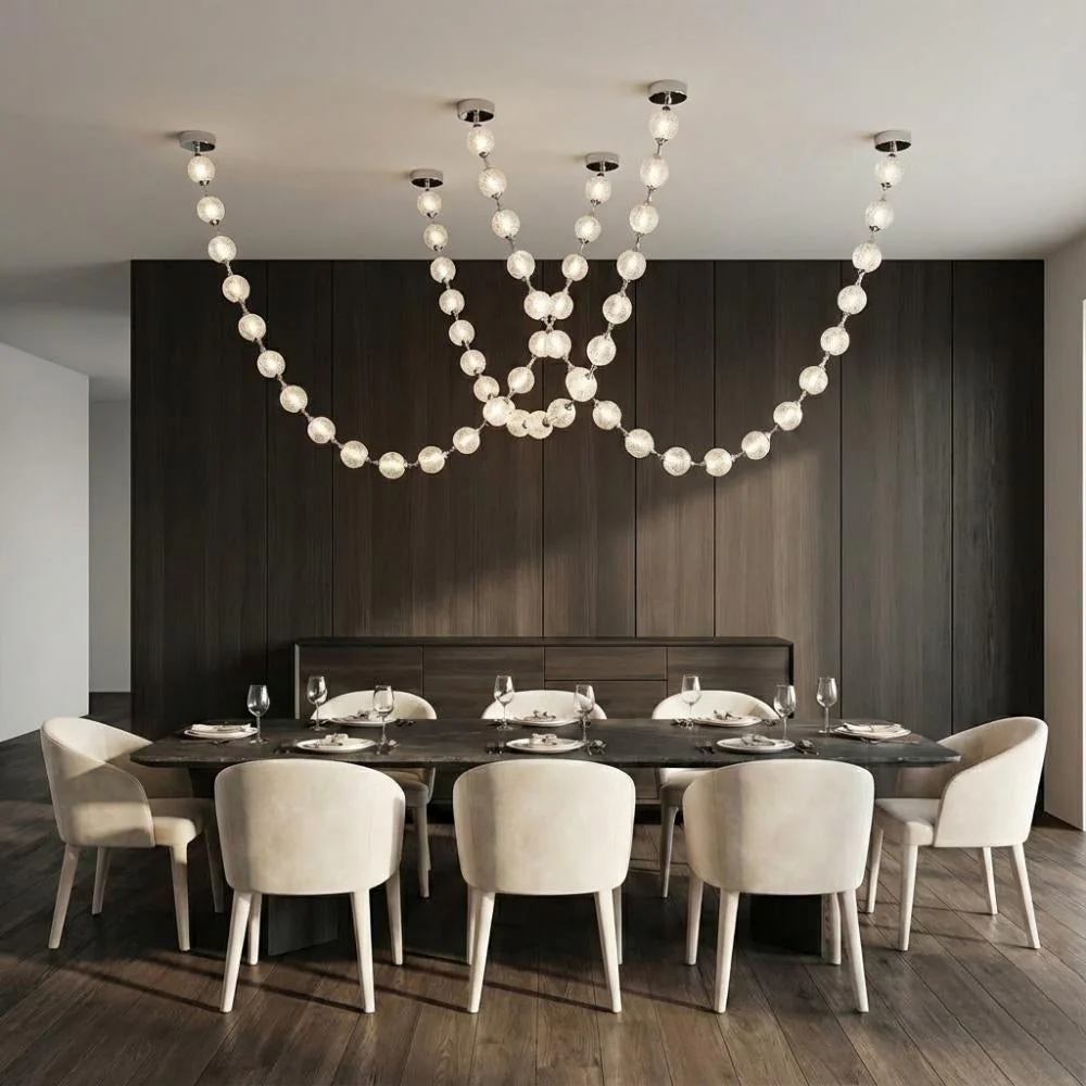 Esle Modern Pearl Necklace Chandelier - Image 4