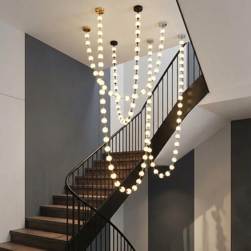 Esle Modern Pearl Necklace Chandelier - Image 6