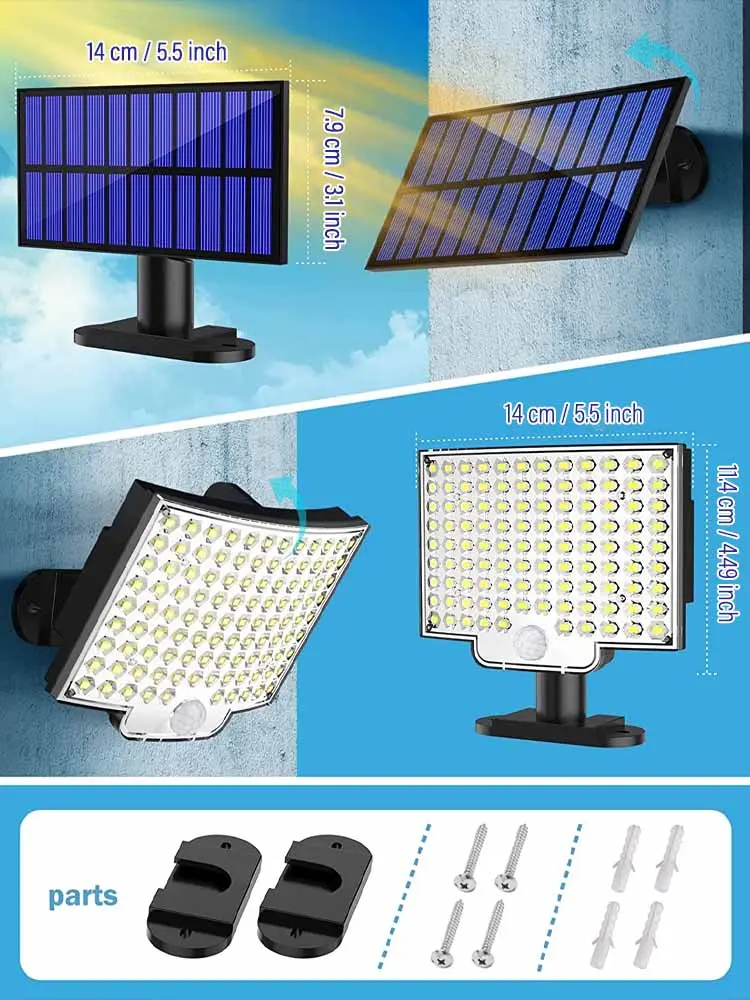Extendable Solar Outdoor Wall Lights - Image 6