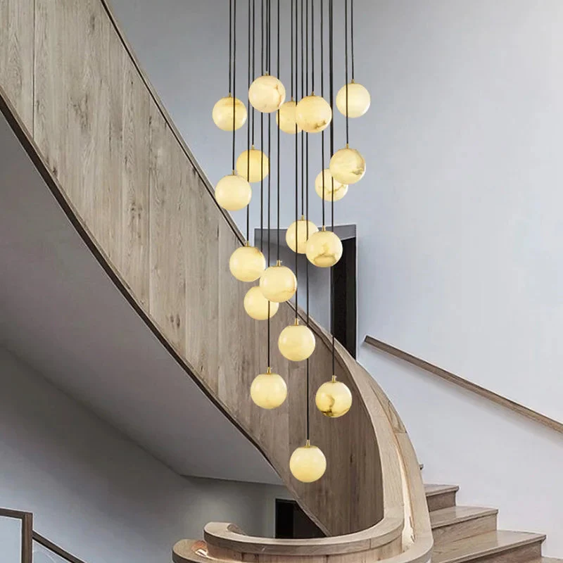 Faye Marble Bubble Chandelier - Image 2