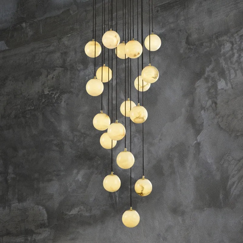 Faye Marble Bubble Chandelier - Image 5