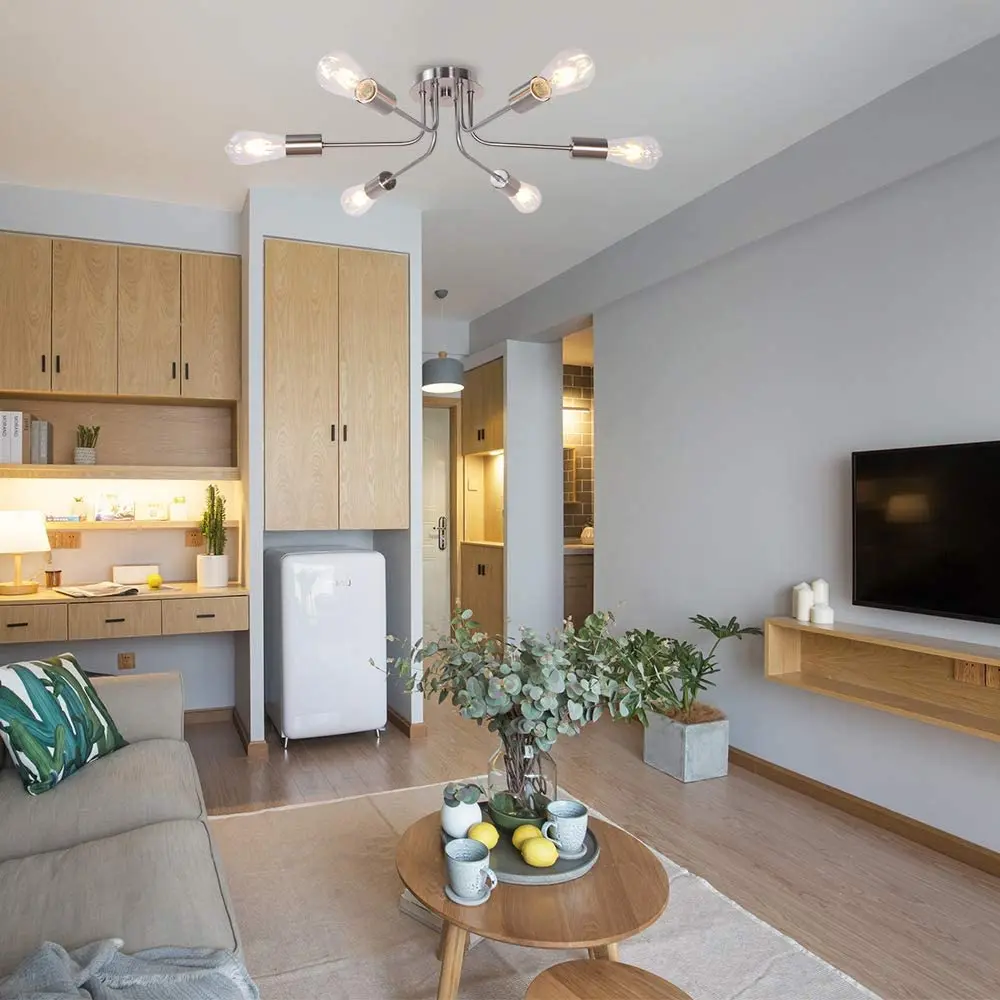 Flush Mount Linear Chandelier - Image 4