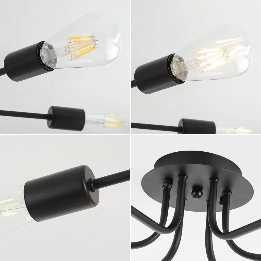 Flush Mount Linear Chandelier - Image 5