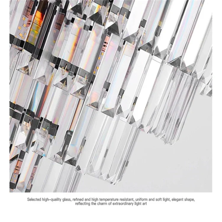 Fyu Modern Large Black and Gold Glass Chandelier - Image 5
