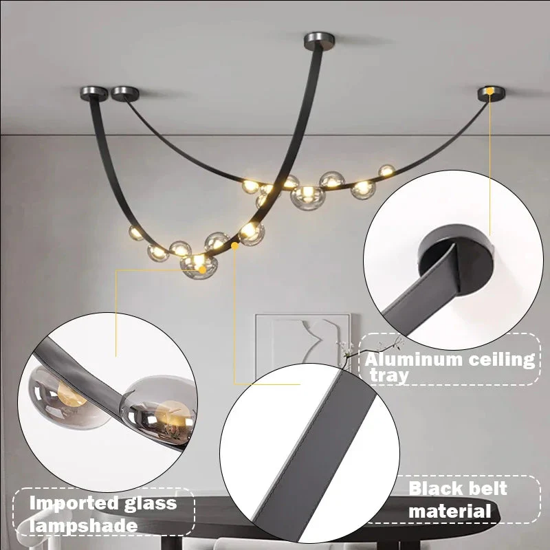 Gelman Modern Belt Chandelier - Image 4