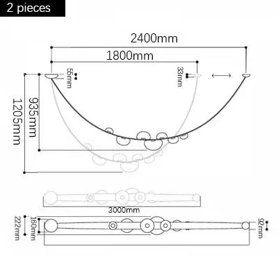 Gelman Modern Belt Chandelier - Image 8