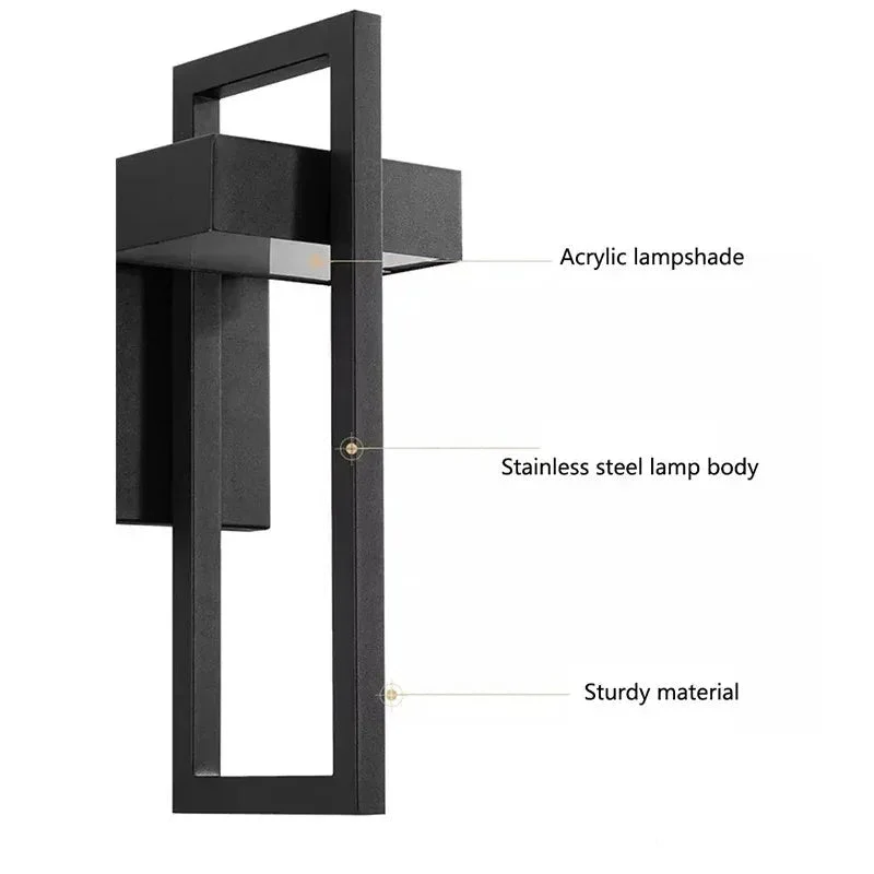 Geometric Outdoor Wall Mount Light Fixture - Image 10