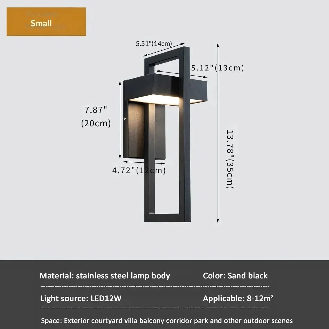 Geometric Outdoor Wall Mount Light Fixture - Image 11